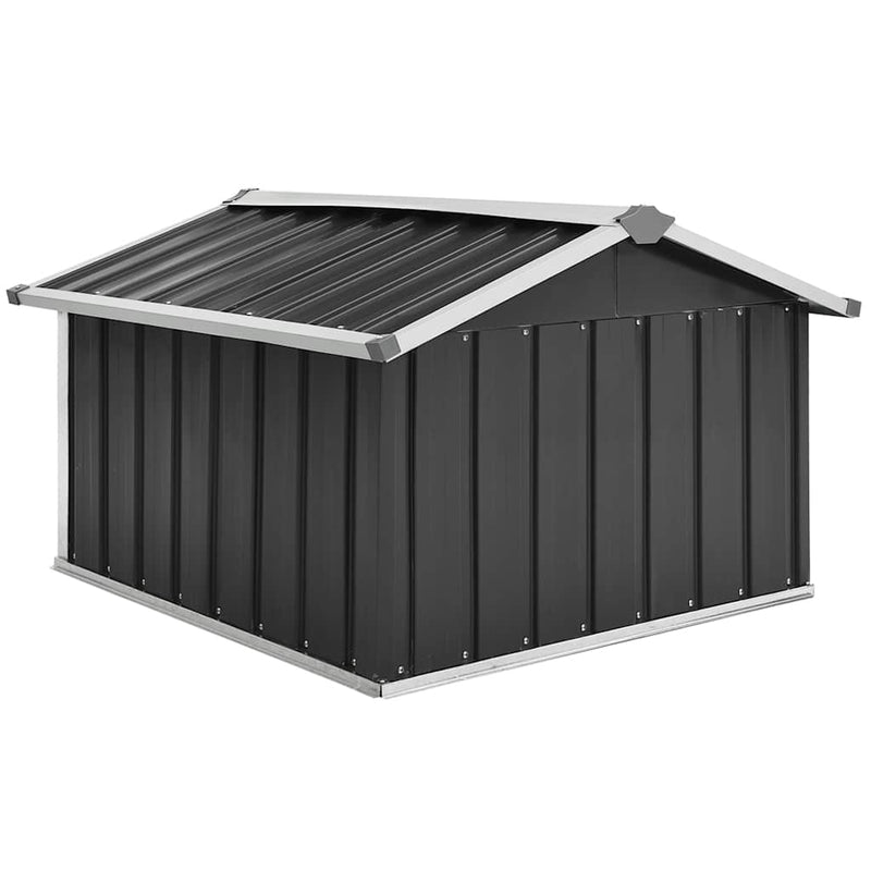 Garden Robot Lawnmower Shed 92x97x63 cm Galvanised Steel Anthracite