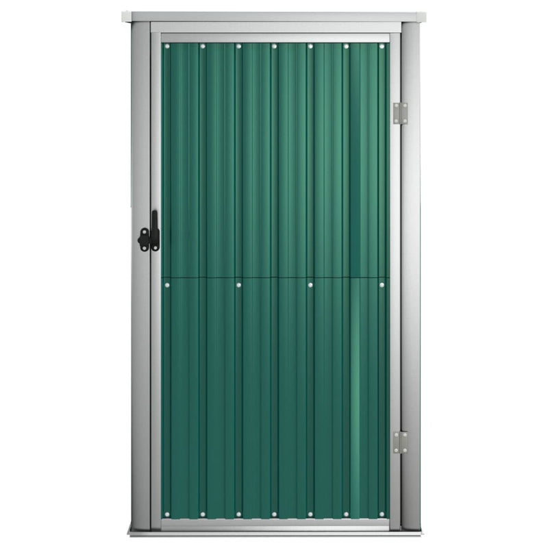 Garden Tool Shed Green 88x89x161 cm Galvanised Steel