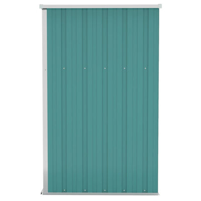 Wall-mounted Garden Shed Green 118x100x178 cm Galvanised Steel