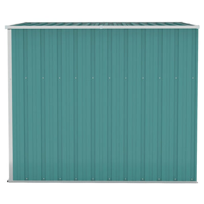 Wall-mounted Garden Shed Green 118x194x178 cm Galvanised Steel