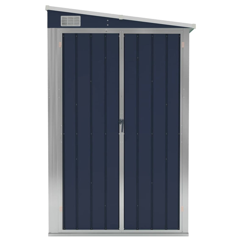 Wall-mounted Garden Shed Anthracite 118x194x178 cm Steel