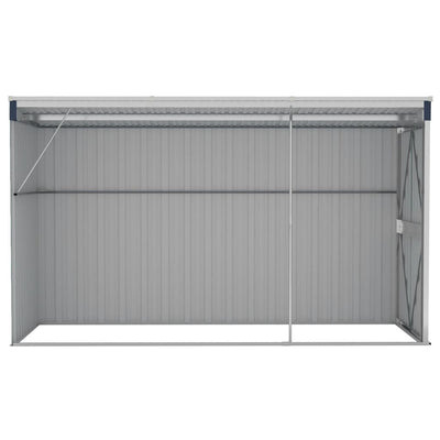 Wall-mounted Garden Shed Anthracite 118x288x178 cm Steel