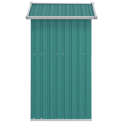 Garden Shed Green 126x97.5x177 cm Galvanised Steel