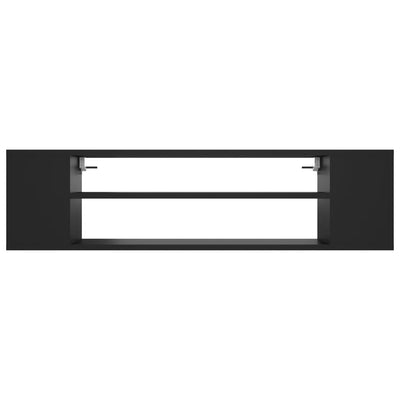 Hanging TV Cabinet Black 100x30x26.5 cm Engineered Wood