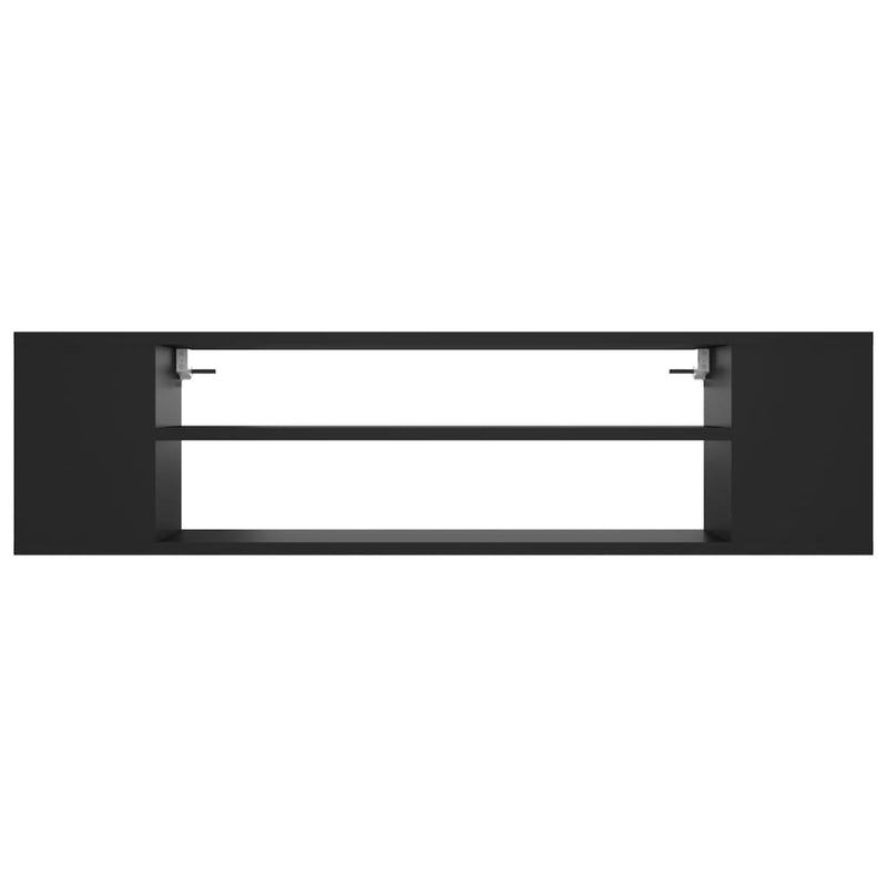 Hanging TV Cabinet Black 100x30x26.5 cm Engineered Wood