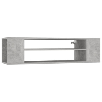 Hanging TV Cabinet Concrete Grey 100x30x26.5 cm Engineered Wood