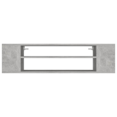 Hanging TV Cabinet Concrete Grey 100x30x26.5 cm Engineered Wood