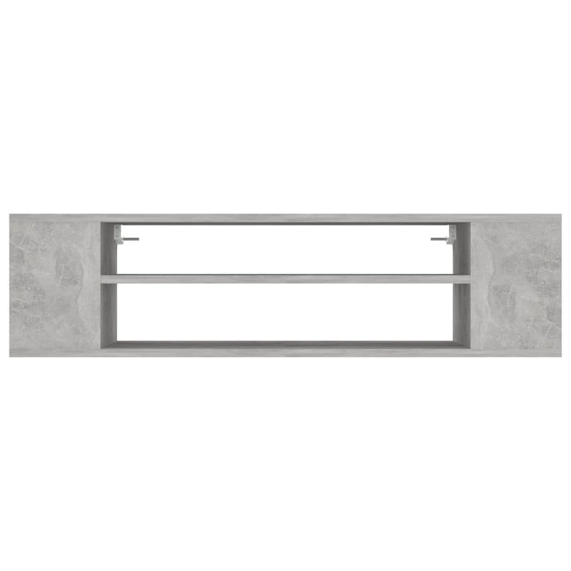 Hanging TV Cabinet Concrete Grey 100x30x26.5 cm Engineered Wood