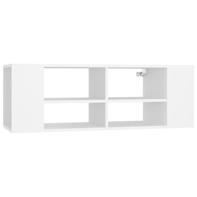 Wall-Mounted TV Cabinet White 102x35x35 cm Engineered Wood