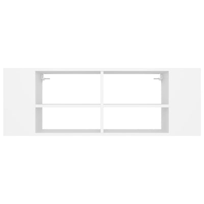 Wall-Mounted TV Cabinet White 102x35x35 cm Engineered Wood