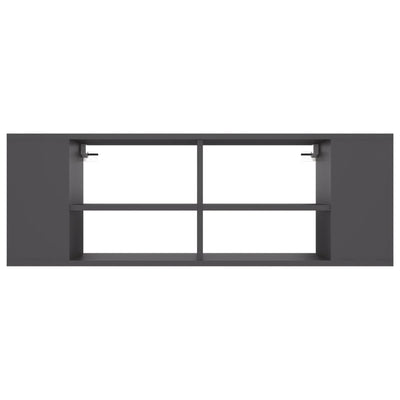 Wall-Mounted TV Cabinet Grey 102x35x35 cm Engineered Wood