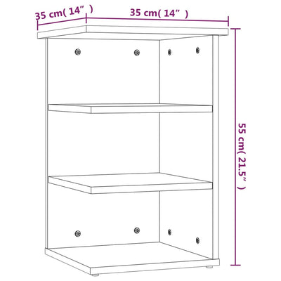 Side Cabinet High Gloss Black 35x35x55 cm Engineered Wood