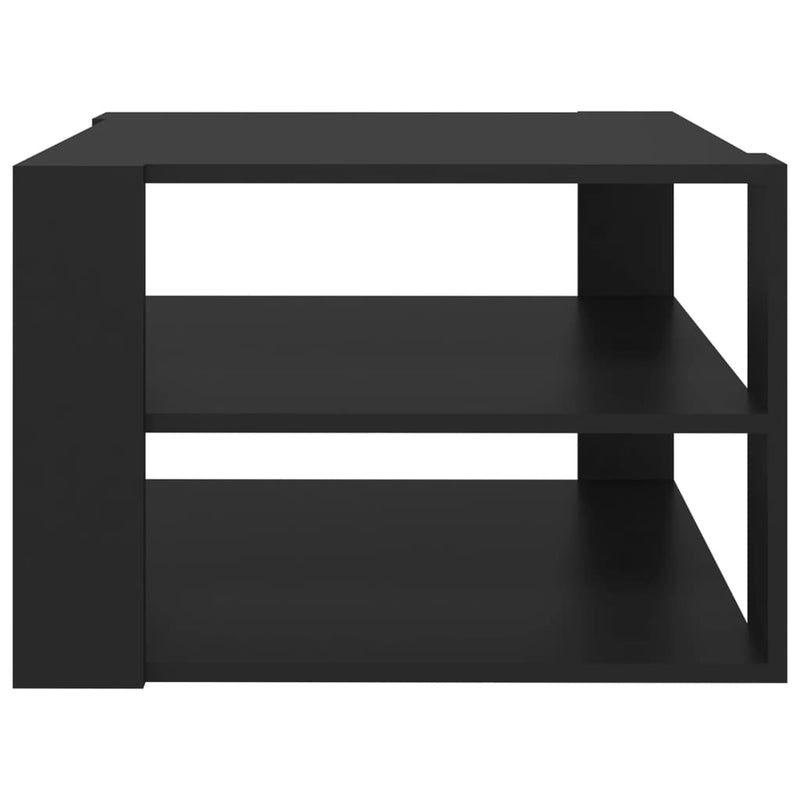 Coffee Table Black 60x60x40 cm Engineered Wood