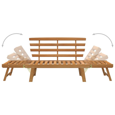 Garden Bench 2-in-1 190 cm Solid Acacia Wood