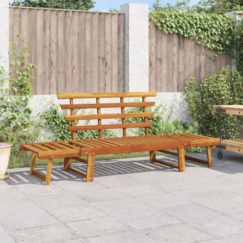 Garden Bench 2-in-1 190 cm Solid Acacia Wood