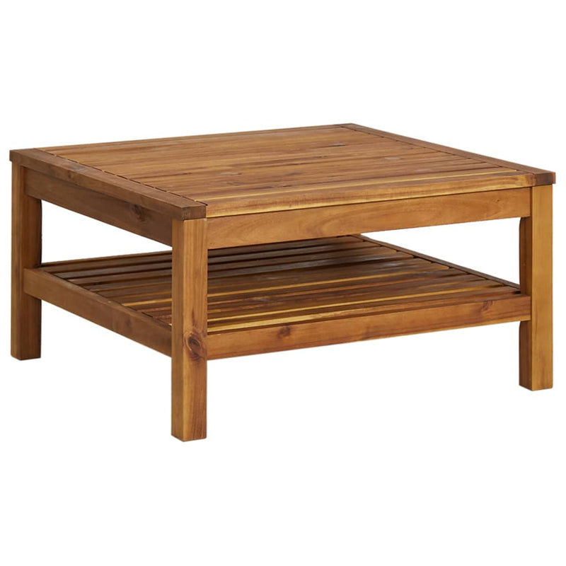 Coffee Table 65x65x35 cm Solid Acacia Wood