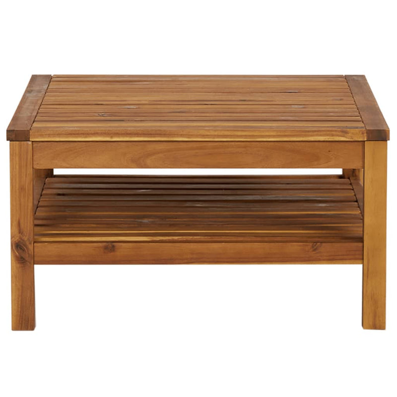 Coffee Table 65x65x35 cm Solid Acacia Wood