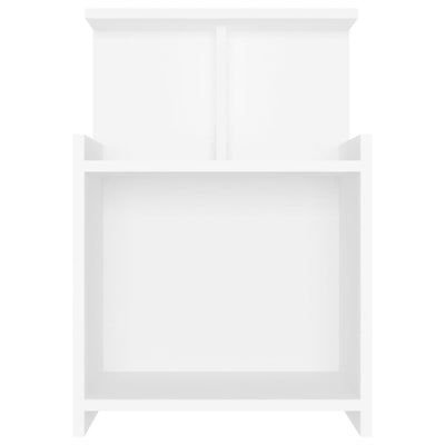 Bed Cabinets 2 pcs White 40x35x60 cm Engineered Wood