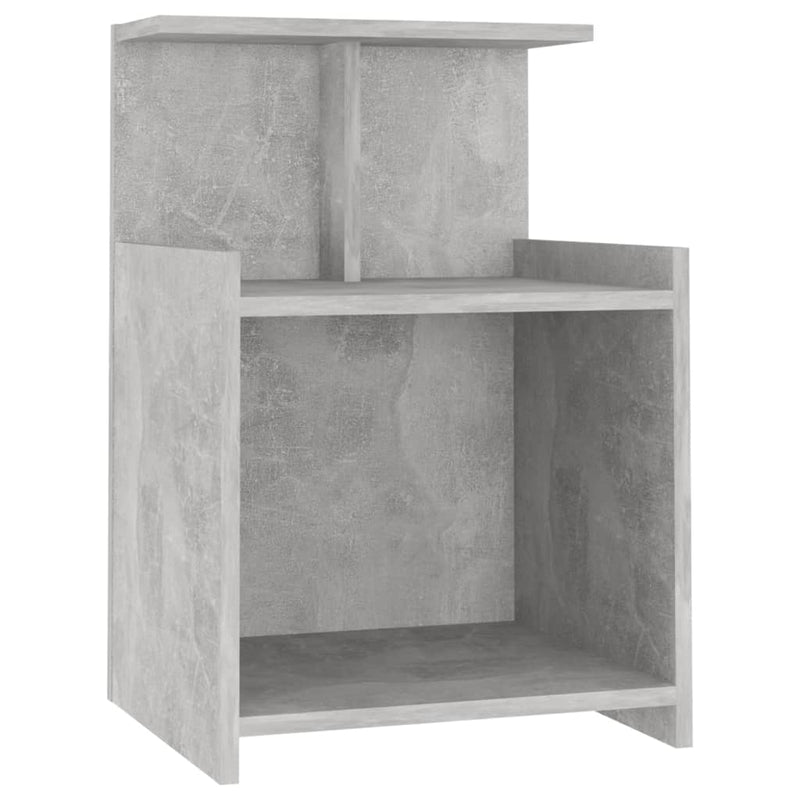 Bed Cabinets 2 pcs Concrete Grey 40x35x60 cm Engineered Wood