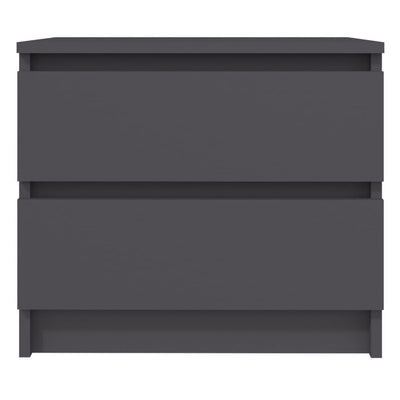 Bed Cabinets 2 pcs Grey 50x39x43.5 cm Engineered Wood