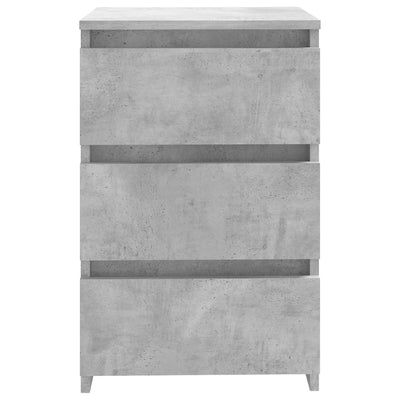 Bed Cabinets 2 pcs Concrete Grey 40x35x62.5 cm Engineered Wood