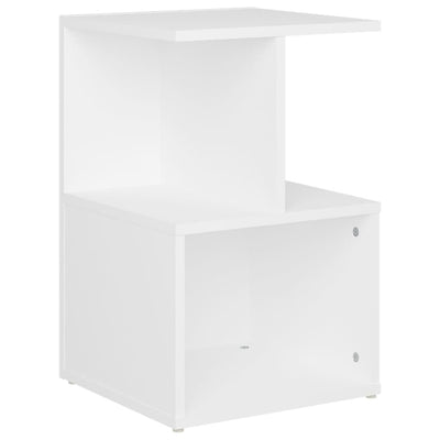 Bedside Cabinet White 35x35x55 cm Engineered Wood