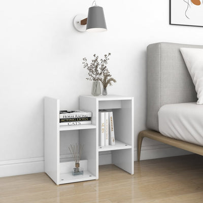 Bedside Cabinet White 50x30x51.5 cm Engineered Wood