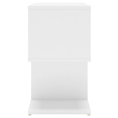 Bedside Cabinet White 50x30x51.5 cm Engineered Wood