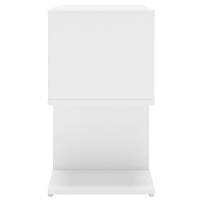 Bedside Cabinets 2 pcs White 50x30x51.5 cm Engineered Wood