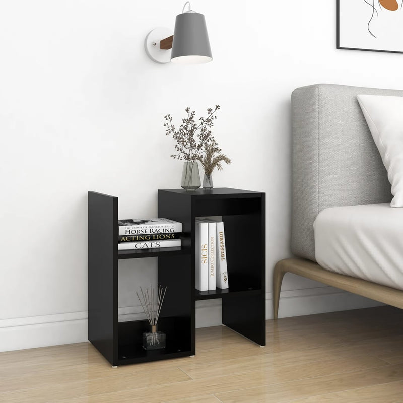 Bedside Cabinet Black 50x30x51.5 cm Engineered Wood