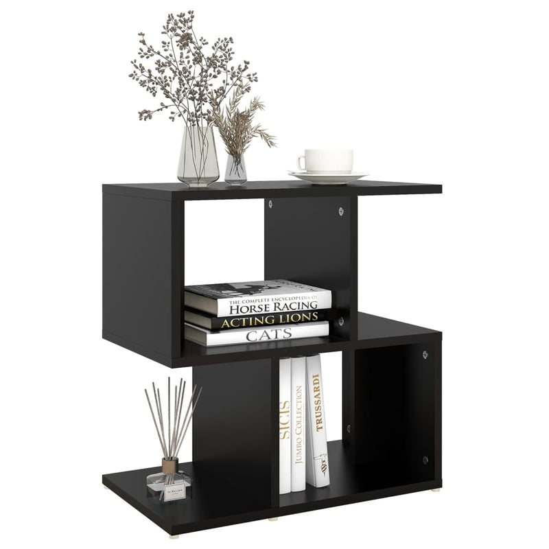 Bedside Cabinet Black 50x30x51.5 cm Engineered Wood