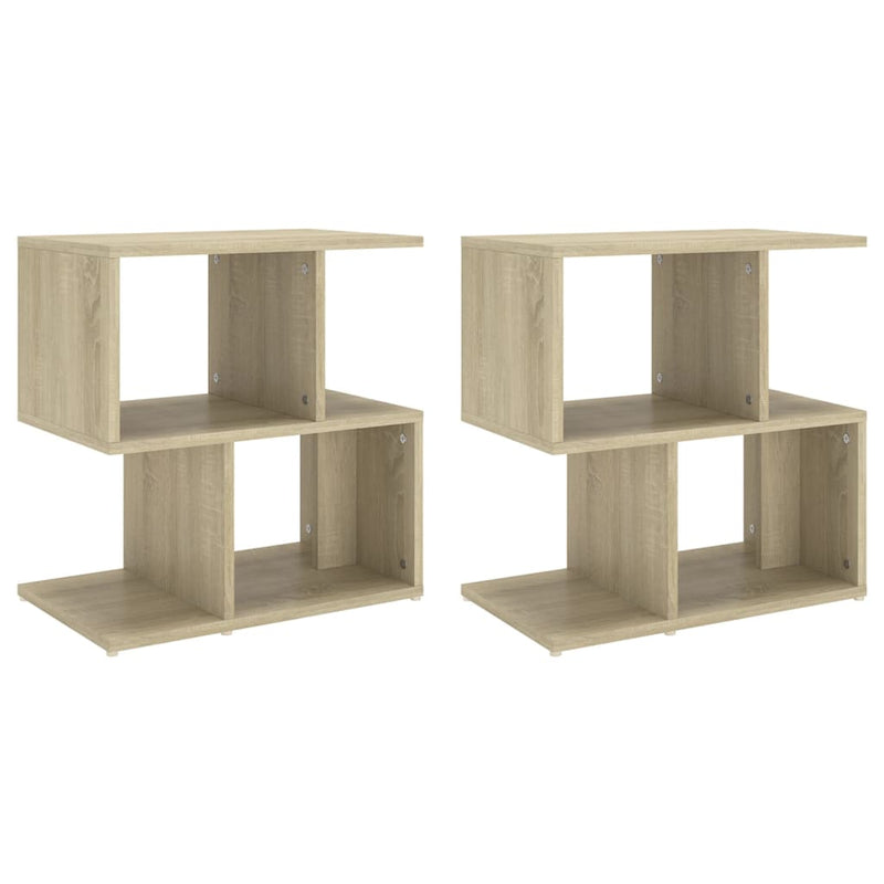 Bedside Cabinets 2 pcs Sonoma Oak 50x30x51.5 cm Engineered Wood