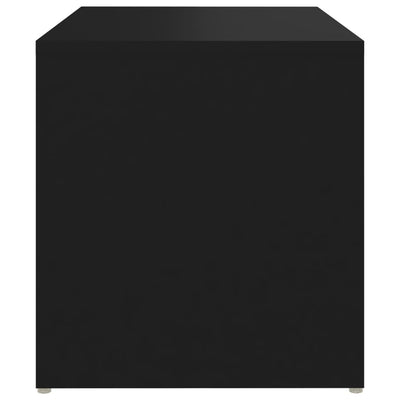 Side Table Black 59x36x38 cm Engineered Wood