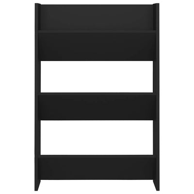 Wall Shoe Cabinets 2 pcs Black 60x18x90 cm Engineered Wood