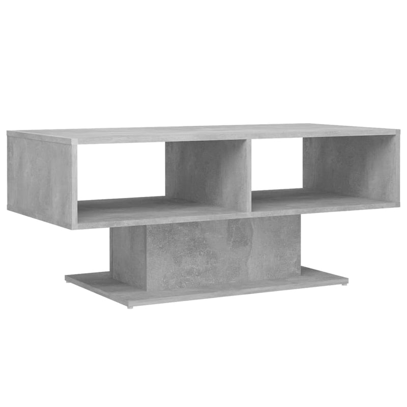 Coffee Table Concrete Grey 103.5x50x44.5 cm Engineered Wood