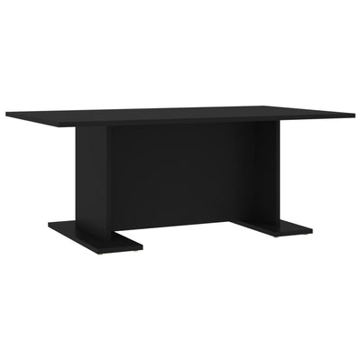 Coffee Table Black 103.5x60x40 cm Engineered Wood