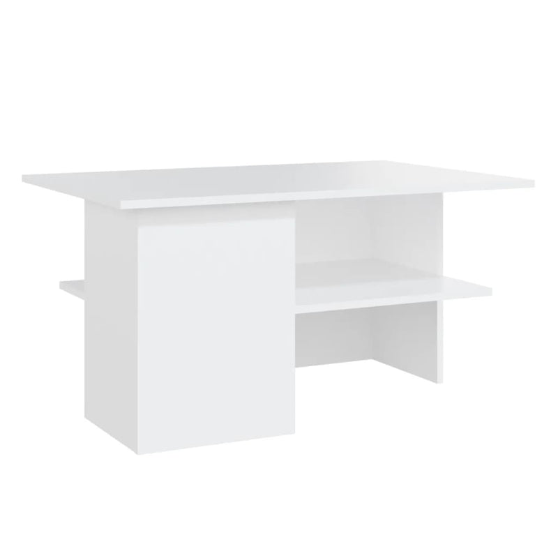 Coffee Table White 90x60x46.5 cm Engineered Wood