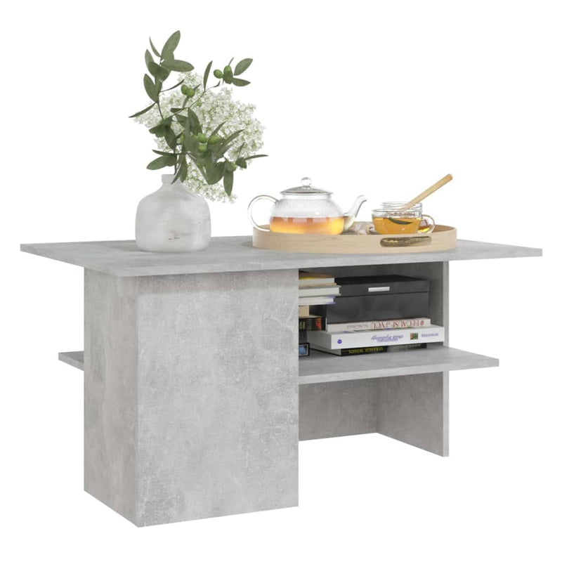 Coffee Table Concrete Grey 90x60x46.5 cm Engineered Wood