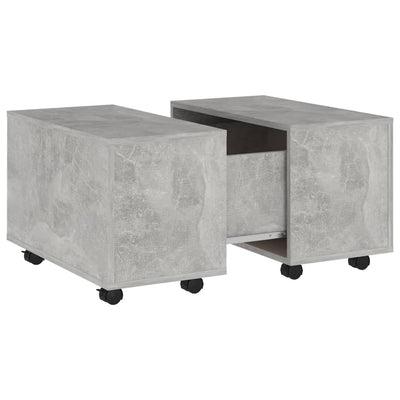 Coffee Table Concrete Grey 60x60x38 cm Engineered Wood