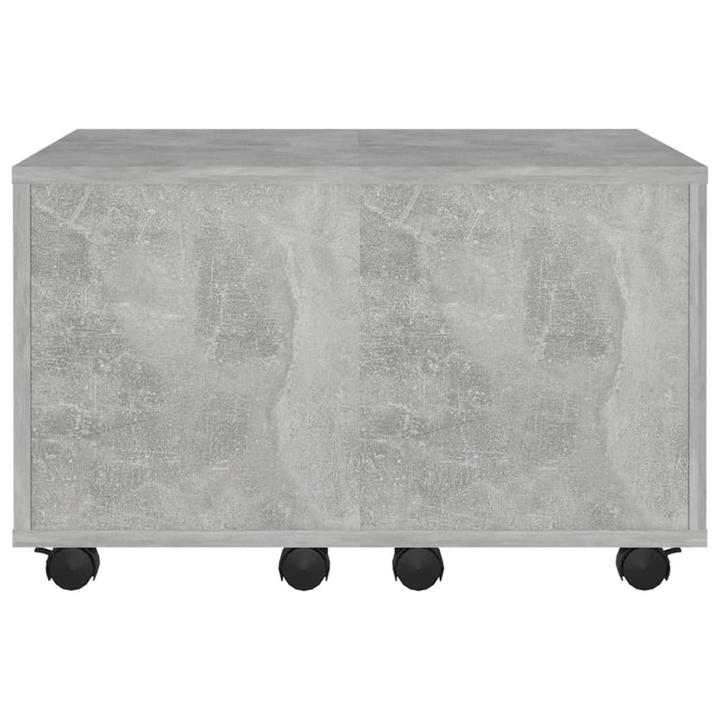 Coffee Table Concrete Grey 60x60x38 cm Engineered Wood