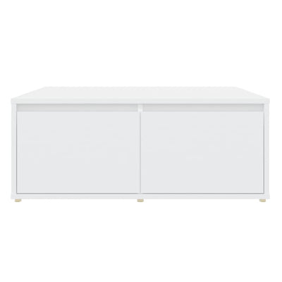 Coffee Table White 80x80x31 cm Engineered Wood