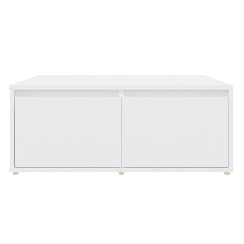 Coffee Table White 80x80x31 cm Engineered Wood