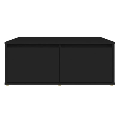 Coffee Table Black 80x80x31 cm Engineered Wood