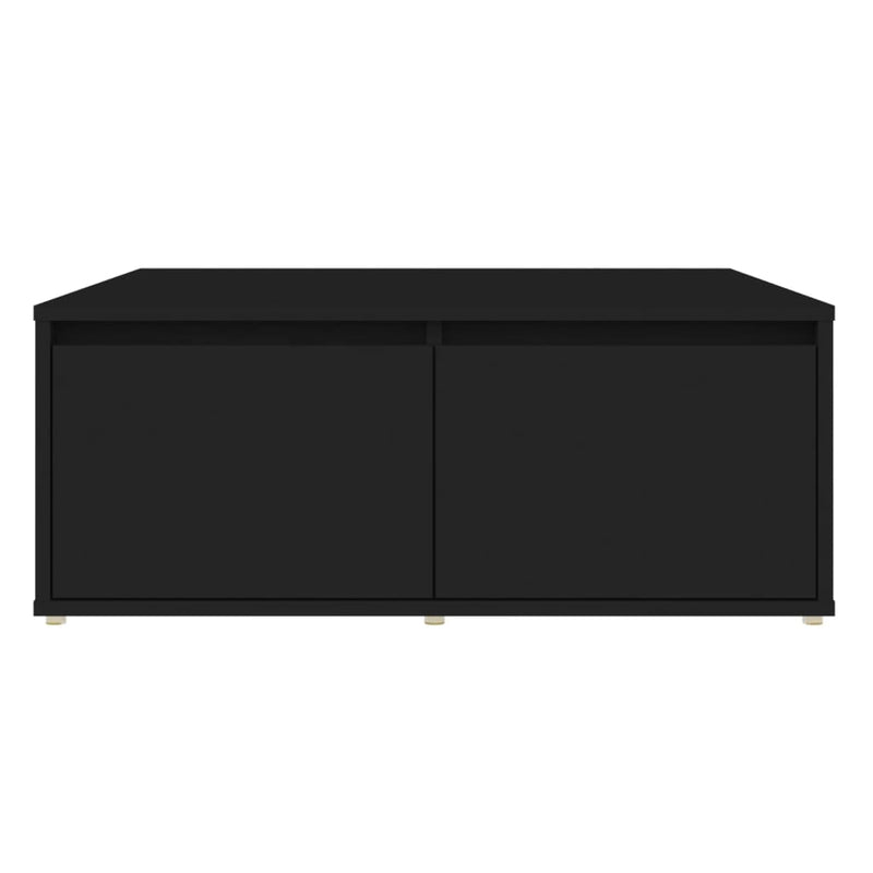 Coffee Table Black 80x80x31 cm Engineered Wood