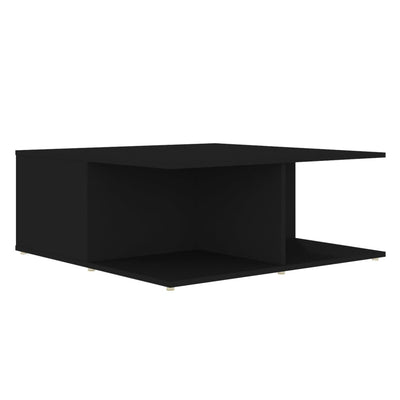 Coffee Table Black 80x80x31 cm Engineered Wood