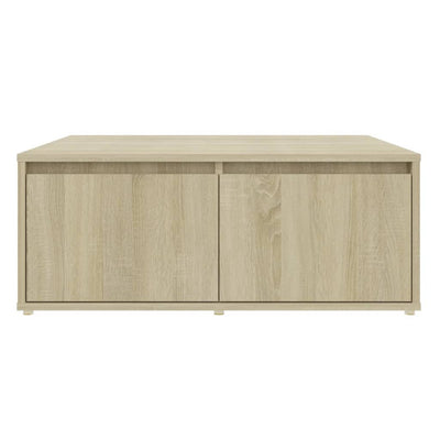 Coffee Table Sonoma Oak 80x80x31 cm Engineered Wood