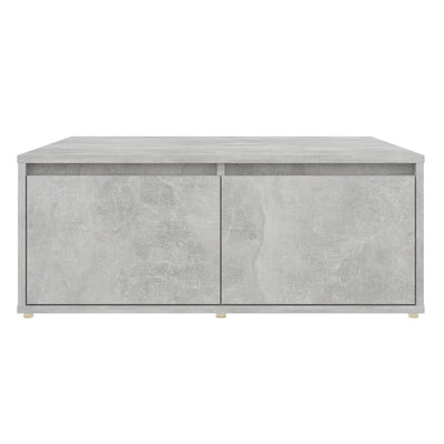 Coffee Table Concrete Grey 80x80x31 cm Engineered Wood