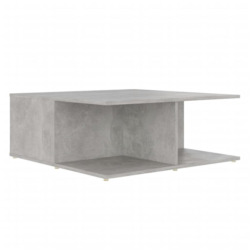 Coffee Table Concrete Grey 80x80x31 cm Engineered Wood