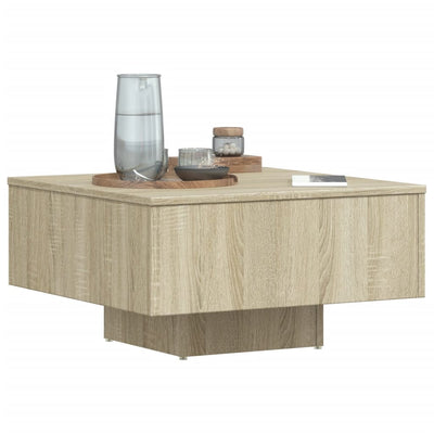 Coffee Table Sonoma Oak 60x60x31.5 cm Engineered Wood