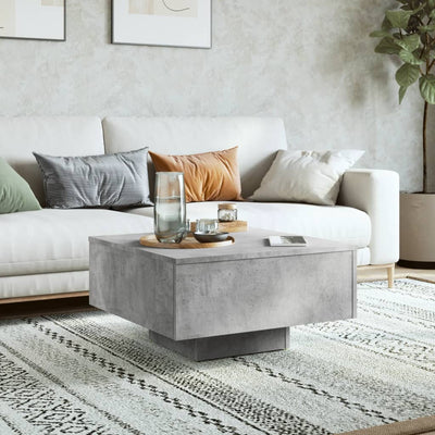 Coffee Table Concrete Grey 60x60x31.5 cm Engineered Wood